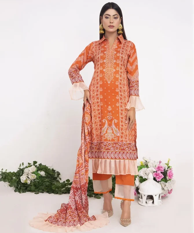 Pretty Attires 3 Piece Lawn women Suit PR CH-052401