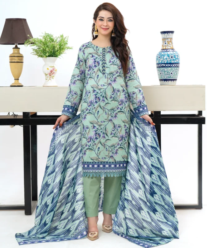 Pretty Attires 3 Piece Lawn women Suit BR MJ-052405