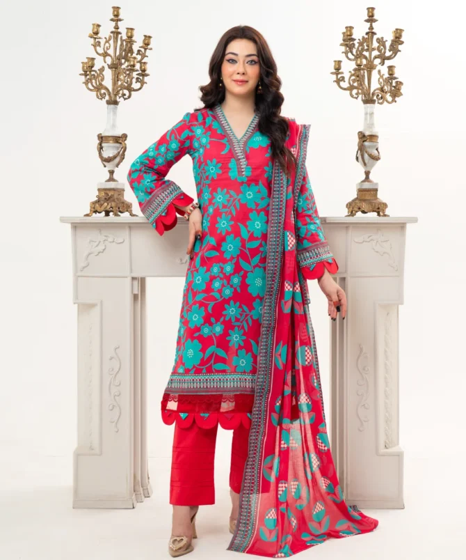 Pretty Attires 3 Piece Lawn women Suit BR MJ-052402ab