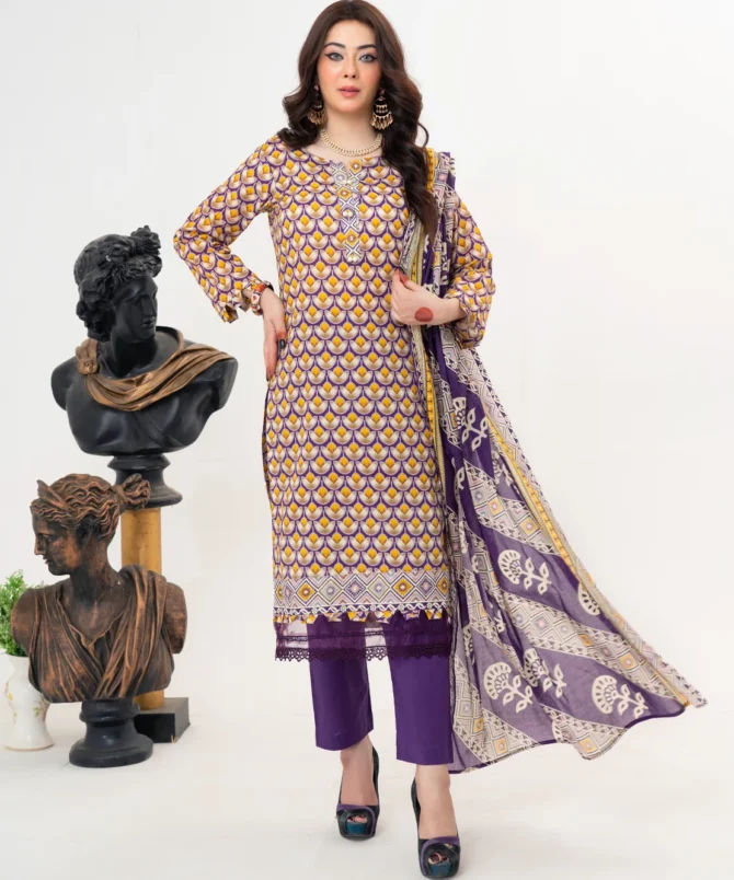 Pretty Attires 3 Piece Lawn women Suit BR MJ-052408