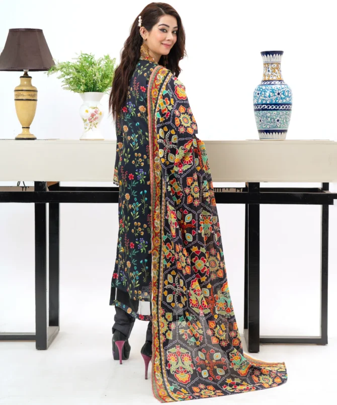 Pretty Attires 3 Piece Lawn women Suit BR MJ-052404 02